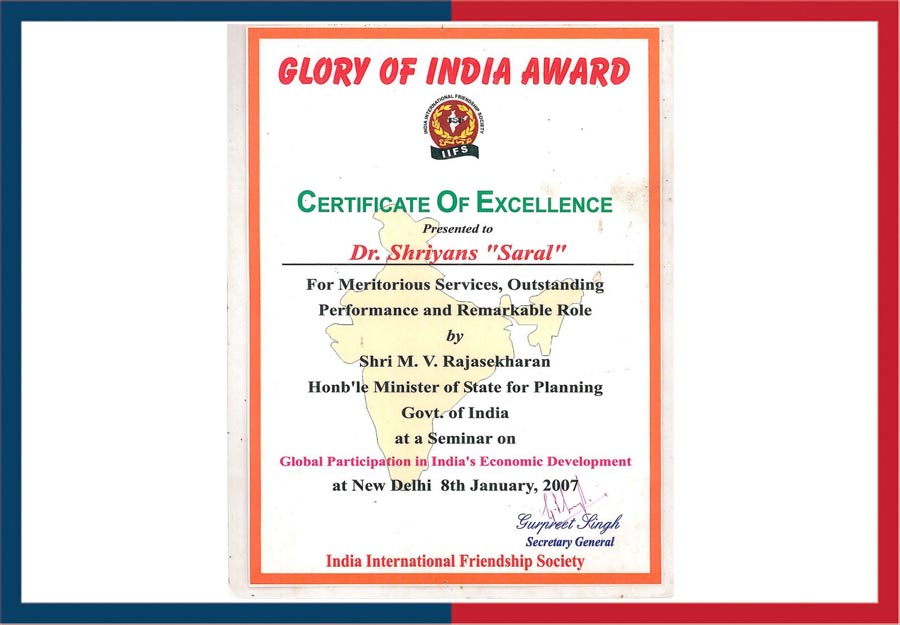 glory-of-india-award-dr-shriyans-jain