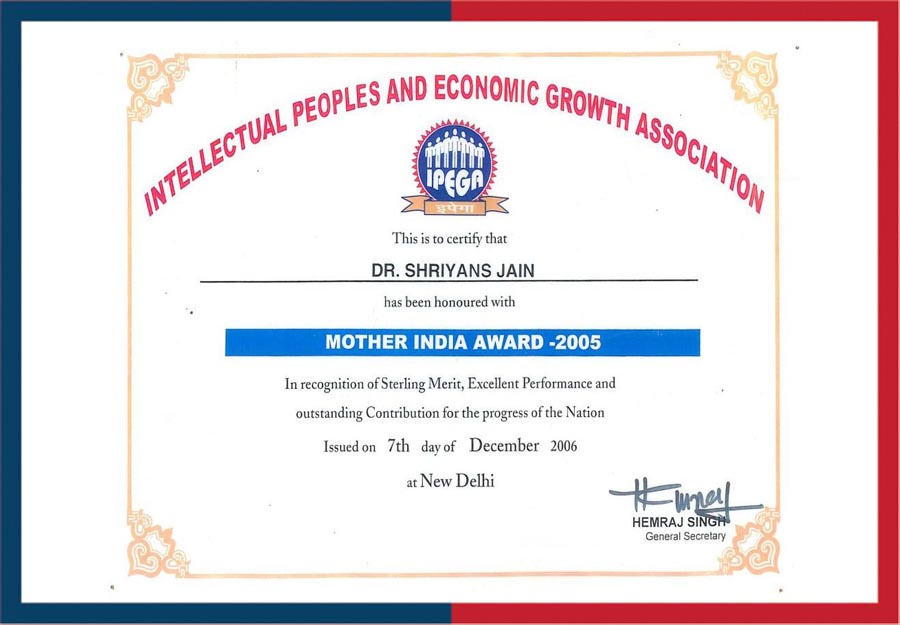 mother-india-award-dr-shriyans-jain